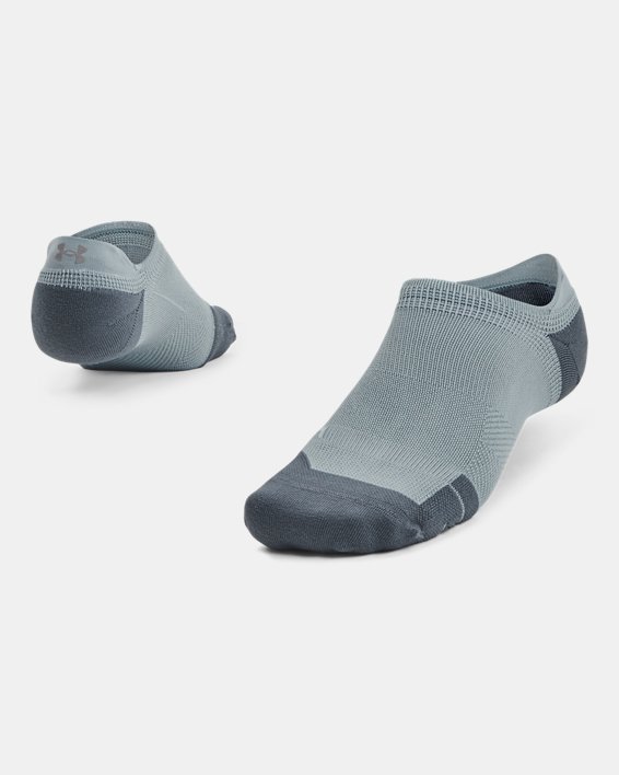 Unisex UA Iso-Chill ArmourDry™ No Show Tab Socks in Blue image number 0